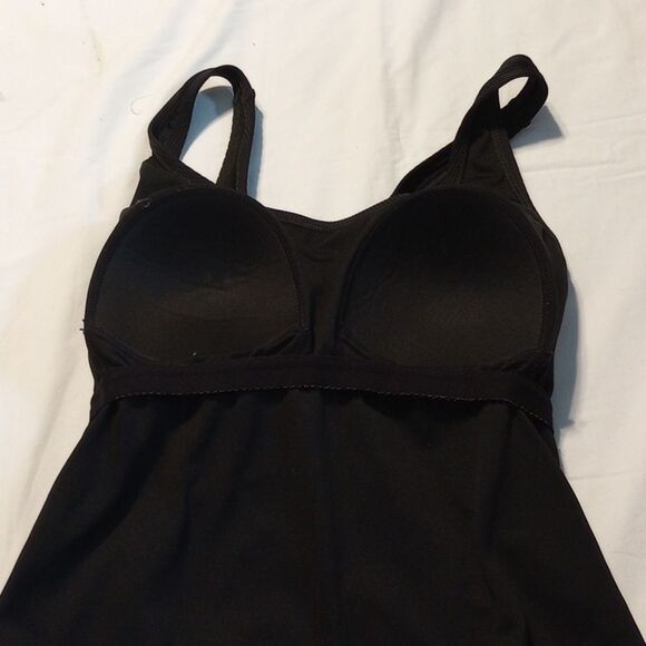 Hurley Black Ribbed One Piece Swimsuit Bathing Suit Women's Large - Picture 7 of 11